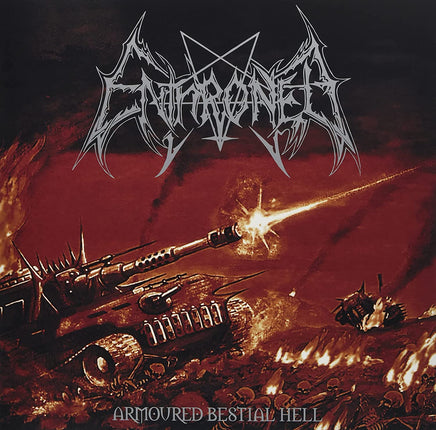 ENTHRONED ARMOURED BESTIAL HELL (CLEAR VINYL WITH RED/ORANGE/WHITE SPLATTER) - Vinyl