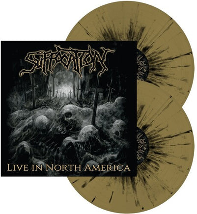 Suffocation Live In North America (Gold & Black Splatter) (Colored Vinyl, Gold, Black, Indie Exclusive) (2 Lp's) - Vinyl