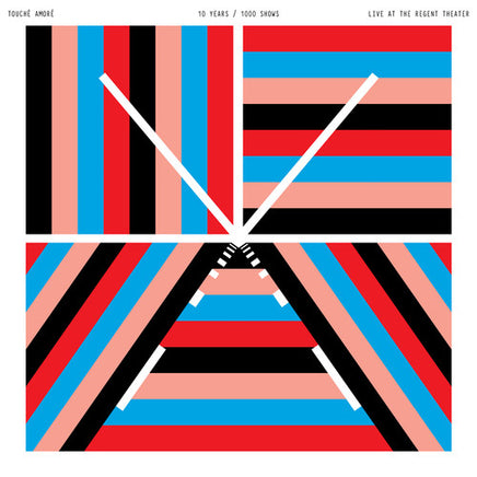 Touche Amore 10 Years / 1000 Shows Live (Red & Blue Vinyl) (2 Lp's) - Vinyl