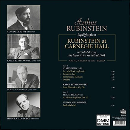 Arthur Rubinstein Highlights From Rubinstein At Carnegie Hall (Hol) - Vinyl