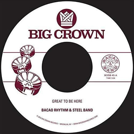 BACAO RHYTHM & STEEL BAND GREAT TO BE HERE / ALL FOR THA CASH - Vinyl