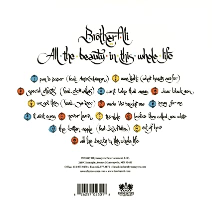 Brother Ali All The Beauty In This Whole Life (Clear Vinyl, Digital Download Card) (2 Lp's) - Vinyl