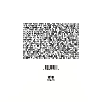 Brother Ali Secrets & Escapes [Explicit Content] (Picture Disc Vinyl) - Vinyl