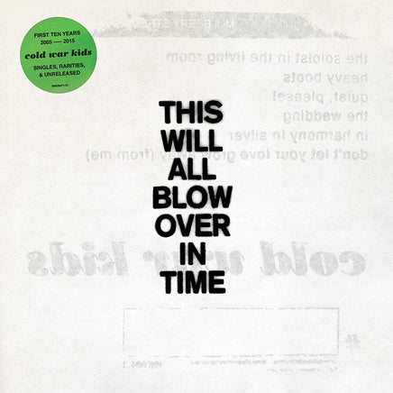Cold War Kids This Will All Blow Over In Time [2 LP][Translucent Yellow] - Vinyl
