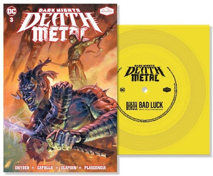 Denzel Curry/ PlayThatBoiZay Bad Luck (DC - Dark Nights: Death Metal Version) (Limited Edition, Colored Vinyl, Yellow, Comic Book, Indie Exclusive) - Vinyl