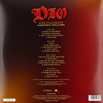 Dio Live In London - Hammersmith Apollo 1993 (Limited Vinyl Edition) [Import] (2 Lp's) - Vinyl