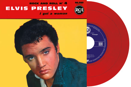 Elvis Presley I Got A Woman #4 (Red 7" vinyl EP) - Vinyl