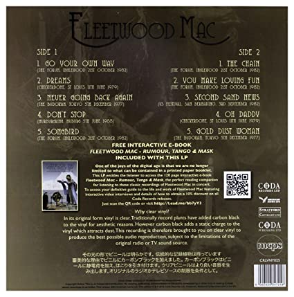 Fleetwood Mac Rumours In Concert - The Legendary Broadcasts (Limited Edition,Clear Vinyl) [Import] - Vinyl