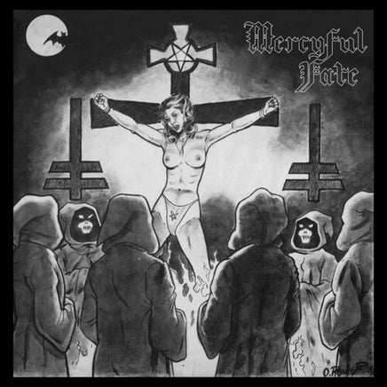 Mercyful Fate Nuns Have No Fun (Black w/ White Edged Marble Vinyl) - Vinyl