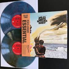Miles Davis Bitches Brew (Limited Edition,Rough Trade Exclusive, Blue Marble Splatter Vinyl, 2 LP) - Vinyl
