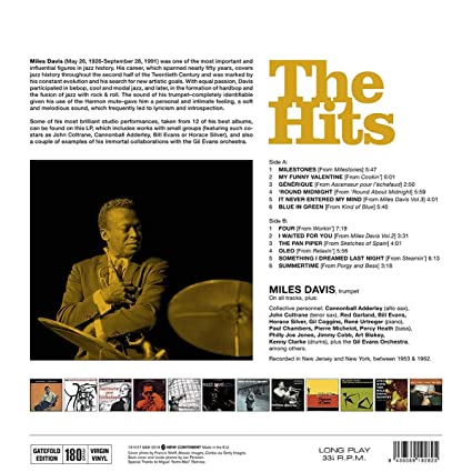 Miles Davis The Hits [Import] (180 Gram Vinyl, Remastered) - Vinyl