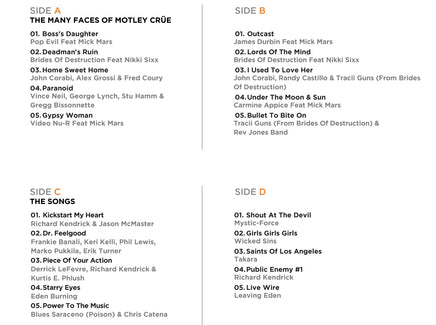 Motley Crue The Many Faces Of Motley Crue (Limited Ed. Gatefold Red Marble Vinyl) - Vinyl