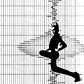 Poppy Flux (Black Inside Transparent Electric Blue) [INDIE EX] - Vinyl