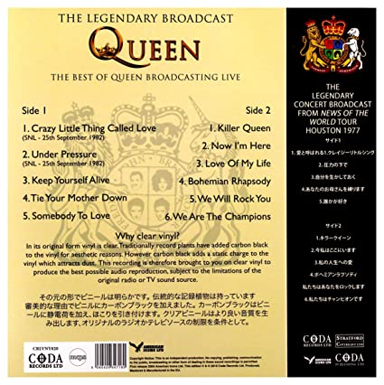 Queen Under Pressure In America: The Very Best Of Queen Live On Air [Import] - Vinyl