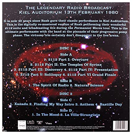 Rush 2112: The Concert [40th Anniversary Edition, 10" Vinyl) [Import] (2 LP) - Vinyl