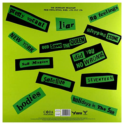 Sex Pistols Anarchy In Rome (Limited Edition, Snot Green Vinyl) [Import] - Vinyl