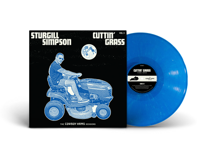 Sturgill Simpson Cuttin' Grass Vol. 2 (Cowboy Arms Sessions) | Indie Exclusive | Blue w/White Swirl Vinyl) - Vinyl