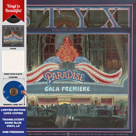 Styx Paradise Theatre (Blue Vinyl) - Vinyl