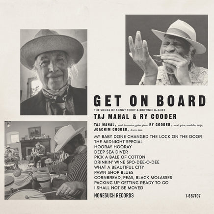 Taj Mahal & Ry Cooder GET ON BOARD - Vinyl