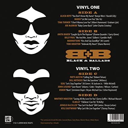 Various Artists Black & Ballads (B+B) (Limited Coloured Vinyl) (2 Lp's) [Import] - Vinyl