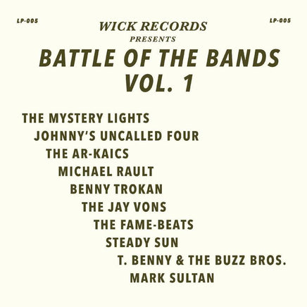 Various Artists Wick Records Presents Battle of the Bands Vol. 1 (BLACK SWIRL VINYL) | RSD DROP - Vinyl