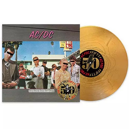 AC/DC Dirty Deeds Done Dirt Cheap (50th Anniversary Edition, Gold Color Vinyl) [Import] -