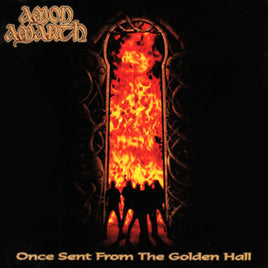 Amon Amarth Once Sent From The Golden Hall (Limited Edition, Clear, Red & Black Marble) [Import] - Vinyl