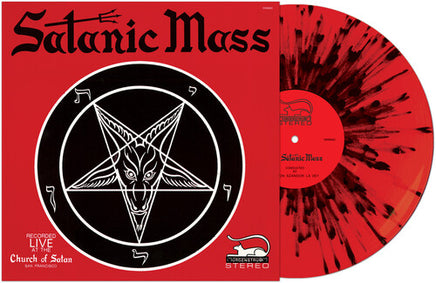 Anton Lavey Satanic Mass - RED/ BLACK SPLATTER - Vinyl