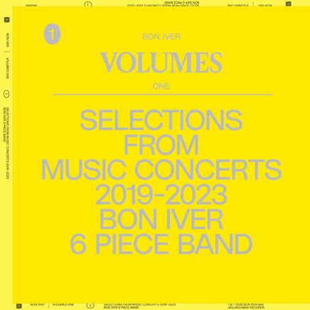 Bon Iver Volumes: One Selections From Music Concerts 2019-2023 6 Piece Band - Vinyl