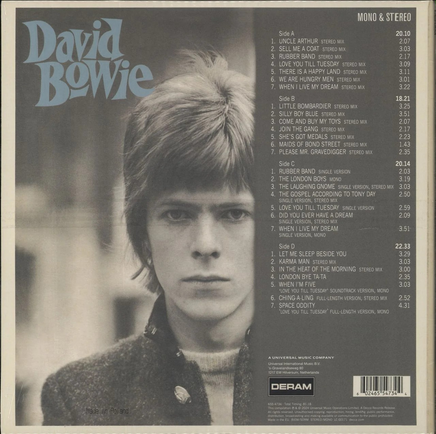 David Bowie David Bowie (Limited Edition, Cream & Green Swirl Colored Vinyl) (2 Lp's) - Vinyl
