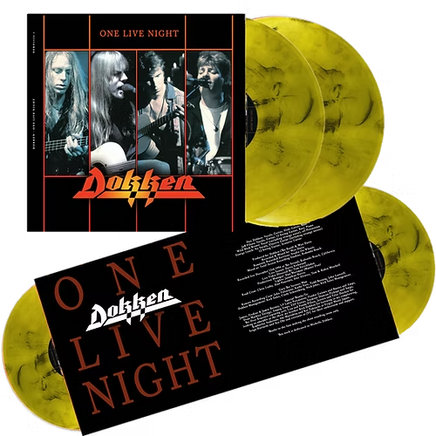 Dokken One Live Night (Limited Edition, Yellow Smoke Colored Vinyl) (2 Lp's) - Vinyl