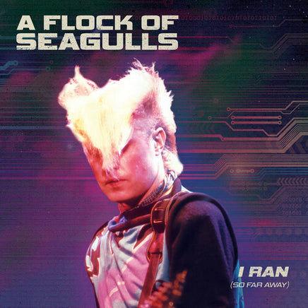 Flock of Seagulls I Ran - So Far Away - Purple/ black Splatter - Vinyl
