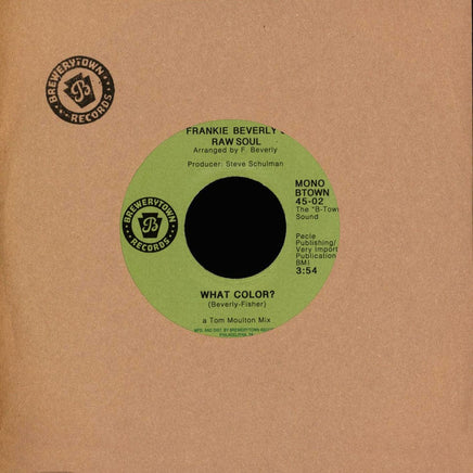 Frankie Beverly's Raw Soul What Color? (7" Single) - Vinyl