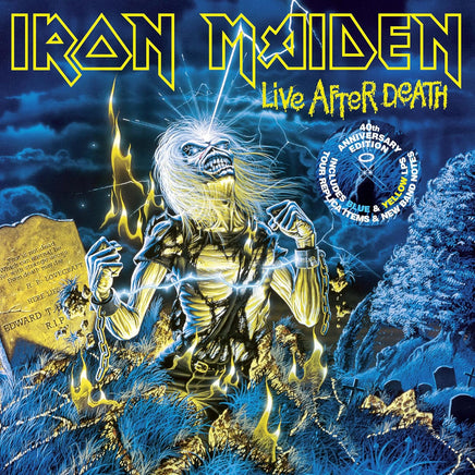 Iron Maiden Live After Death: 40th Anniversary Edition (Limited Collector's Edition, Blue & Yellow Colored Vinyl) (2 Lp's) - Vinyl