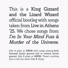 King Gizzard and the Lizard Wizard Songs From I'M In Your Mind Fuzz & Murder Of The Universe Live In Athens '25 - Vinyl