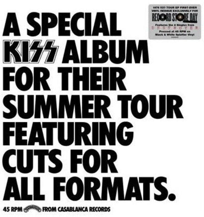 Kiss A Special KISS Tour Album (RSD Exclusive, Extended Play, 45 RPM, Black & White Splatter Colored Vinyl) - Vinyl