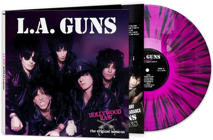 L.A. Guns Hollywood Raw: The Original Sessions (Colored Vinyl, Purple & Black Splatter) - Vinyl