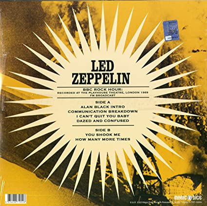 Led Zeppelin BBC Rock Hour: Recorded at the Playhouse Theatre, London 1969 [Import] - Vinyl
