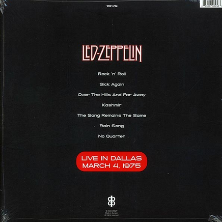 Led Zeppelin Live In Dallas: March 4 1975 [Import] - Vinyl