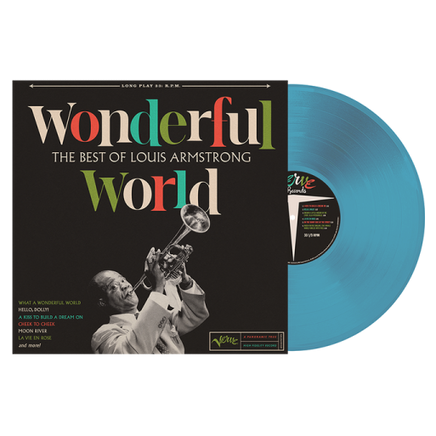Louis Armstrong Wonderful World: The Best Of Louis Armstrong (Limited Edition, Blue Vinyl) - Vinyl