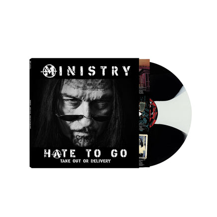 MINISTRY Hate To Go - Take Out Or Delivery (Indie Exclusive) [Black/White Butterfly Burst] - Vinyl