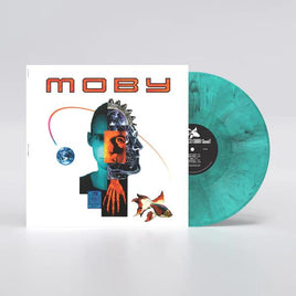 Moby Moby (Black, White & Blue Marbled Colored Vinyl, 140 Gram Vinyl) - Vinyl