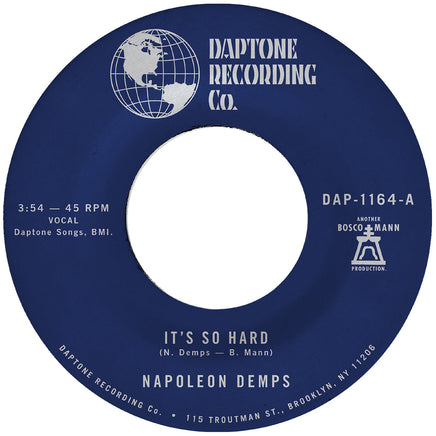 Napoleon Demps It'S So Hard B/W It'S So Hard (Part Two) - Vinyl
