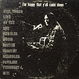 Neil Young Dorothy Chandler Pavilion 1971 - Vinyl
