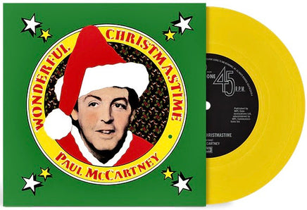 Paul McCartney Wonderful Christmastime [Canary Yellow 7" Single] - Vinyl