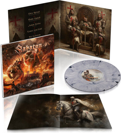 Sabaton Legends (Templars Edition) (Indie Exclusive, 180 Gram White Marble Colored Vinyl, Poster) - Vinyl