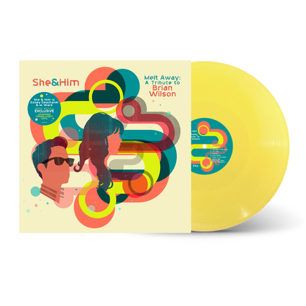 She & Him Melt Away: A Tribute To Brian Wilson (Limited Edition, Translucent Lemonade Colored Vinyl, Indie Exclusive) - Vinyl
