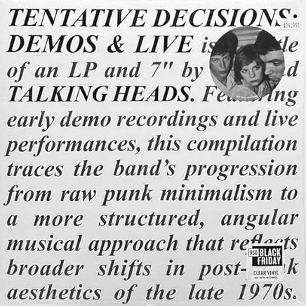 Talking Heads Tentative Decisions: 1974-1976 [Lp + 7"] [RSD 11.28.25] - Vinyl