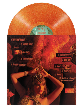 Taylor Swift The Life Of A Showgirl [Sweat And Vanilla Perfume Portofino Orange Glitter Vinyl] - Vinyl