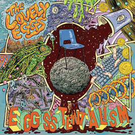 The Lovely Eggs Eggsistentialism (Indie Exclusive Transparent Blue With "Coffee" Splatter Vinyl) - Vinyl